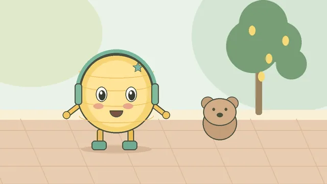 Llumi junto a un osito de peluche